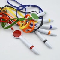 Stylo à pression en plastique, note adhésive, lanière avec Logo personnalisé