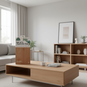 Film PVC pour meubles en chêne japonais, 197 x 35,4 pouces, papier adhésif simple face, résistant à l'eau - Product Image 2