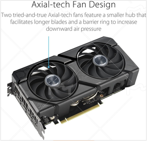 การ์ดจอคู่ GeForce RTX 4060 Ti OC Edition 8GB GDDR6 (PCIe 4.0, GDDR6, DLSS 3, HD 2.1a, DisplayPort 1.4a) ความเร็วคล็อก 2595 MHz รุ่นปรับปรุง - Product Image 4