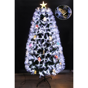 Hot Selling 210CM 7 Ft Fiber Optic PVC Artificial Plastic Christmas <b>Tree</b> and Decorations with <b>LED</b> <b>Lights</b> Lighting String - Product Image 1