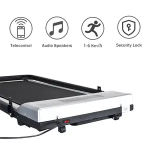 2024 Popular Under Desk Mini Electr Foldable Treadmill Walking Pad With Rails Portable