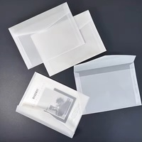 Enveloppes en vélin translucides romantiques personnalisées pour enveloppes d'invitation transparentes de mariage