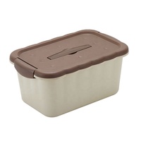 Haogle Vente en gros Nouveau design Haogle Boîte à biscuits Boîte à bonbons Mini boîte de rangement en plastique portable avec couvercle