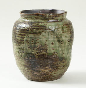 <span class=keywords><strong>Fleur</strong></span> bord vert olive vase en céramique pied funéraire petit vase en céramique styles wabi sabi - Product Image 2