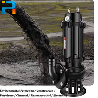 Pompe à eaux usées submersible totale centrifuge portable China Kaiyue 11 kW, grande pompe de relevage 6 pouces 10 CV 18 kW 40 CV 480 V
