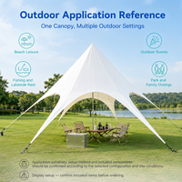 Tente de luxe extérieure imperméable à trois pignons avec structure en acier galvanisé pour le glamping en resort et les événements LY-5