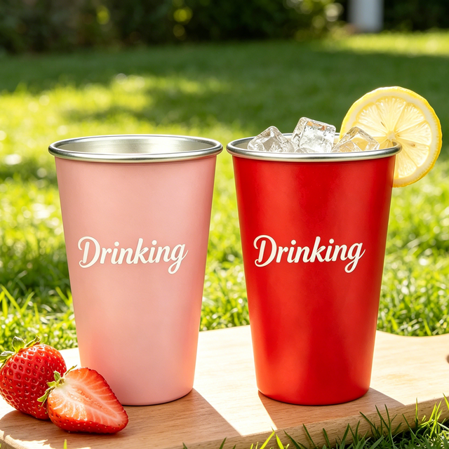 Custom Color Changing Beer Mug 350ml 450ml Reusable Aluminum Cup Promotional Gift for Beer Drinking Party Outdoor Activity