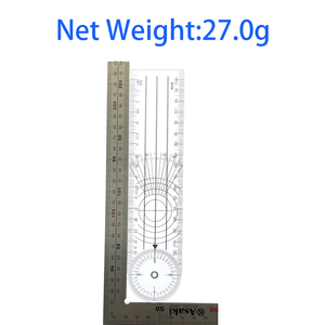 OKYN231107-79 360 °   Règle d'angle de la colonne vertébrale 0-140 mm, inclinomètre, rapporteur, outil de mesure d'angle - Product Image 6