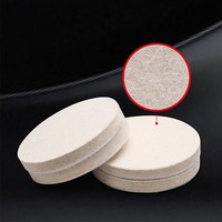 Tampons de polissage en feutre de laine pour verre et acier inoxydable 75mm-180mm polissage de réparation des rayures de roue OEM personnalisable