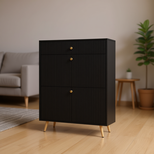 Mueble Moderno para Guardar Zapatos con 3 Cajones, Diseño Minimalista de Madera, Mueble Independiente para Sala de Estar - Product Image 2