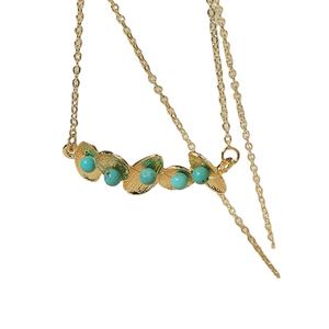 Brazaletes Clásicos de Turquesa y Oro de 14K para Mujer, de Alta Calidad a Precio de Fábrica, a la Moda - Product Image 1