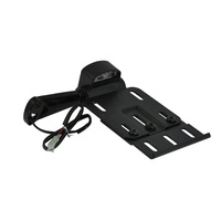 Support de plaque d'immatriculation à montage latéral LED pour moto, télescopique pliable pour Harley Sportster XL 883 1200 2004-2016