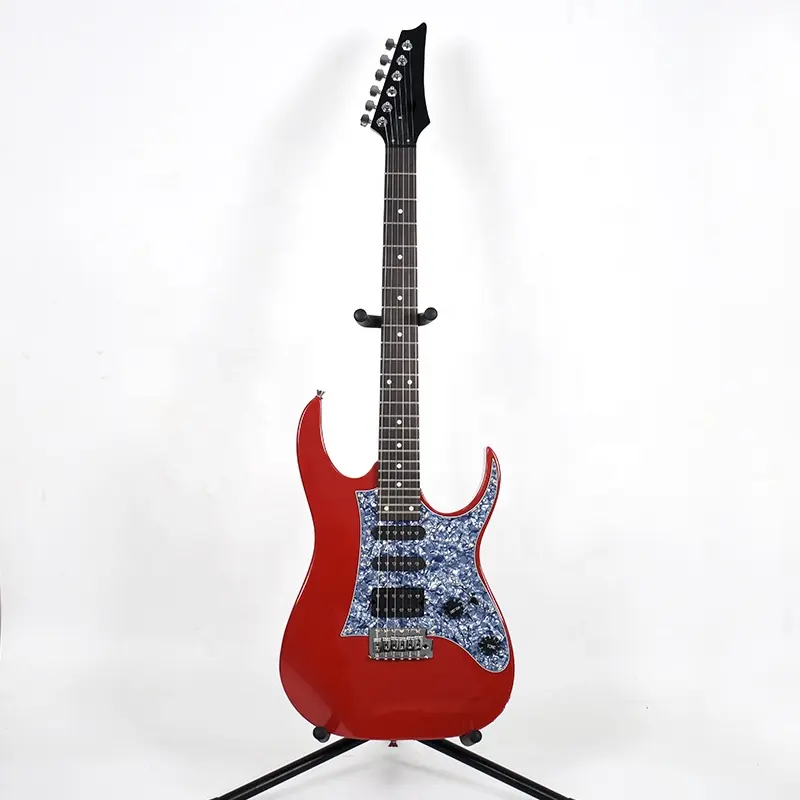 ZLG красный цвет оптовая продажа электрическая гитара заводские цены пользовательские музыкальные инструменты 39 ''электрическая гитара