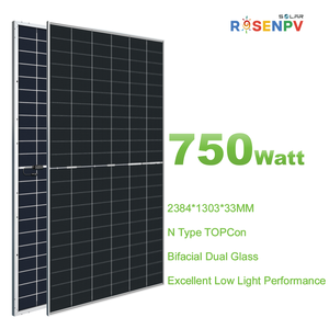 Panneau solaire TOPCon de type N 750W à faible coût (<span class=keywords><strong>LCOE</strong></span>) en gros - Product Image 1