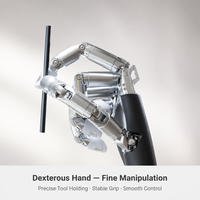 Main robotique Wuji, charge utile de 10 kg, force au bout des doigts de 15 N, dispositif industriel intelligent haute vitesse 1000 Hz