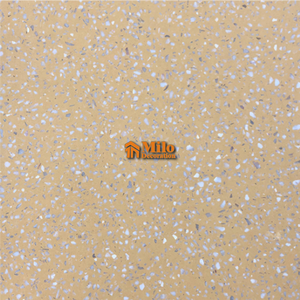 Tableros de cemento de terrazo perforados personalizados Diseño de panel de piso de dormitorio de estilo industrial en color amarillo naranja - Product Image 6