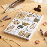 Journal autocollant kit 100 pièces dessin animé coloré mignon planificateur autocollants réutilisable autocollant livre blanc