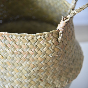 Woven <b>baskets</b>, rattan <b>baskets</b>, bamboo <b>baskets</b>, straw <b>baskets</b>, plant <b>baskets</b>, storage <b>baskets</b> for miscellaneous items, folding - Product Image 3