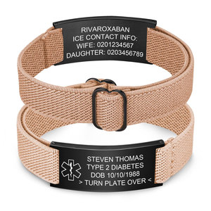 Custom Non Tarnish 316L Stainless Steel 18k Gold Plated Fashion Bracelets & <b>Bangles</b> Medical Id Magnetic Bracelet for Women <b>Men</b> - Product Image 4