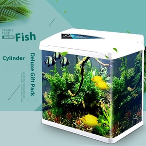 Petit réservoir de poissons rouges auto-circulant 220V Rectangle <span class=keywords><strong>Aquarium</strong></span> <span class=keywords><strong>Aquarium</strong></span> de bureau écologique pour usage domestique sans eau - Product Image 3