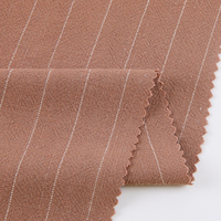 Tissu rayé en rayonne et lin 1,8 cm, 80 % rayonne, 15 % lin, 210 g/m², 140 cm, toucher frais, pour la mode estivale