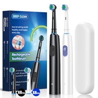 Cabezal de cepillo de dientes eléctrico giratorio, totalmente automático, sónico, con cerdas suaves, impermeable, de levitación magnética, de cinco velocidades, para uso transfronterizo