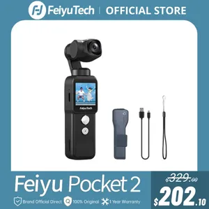 JHD FeiyuTech Feiyu <span class=keywords><strong>Pocket</strong></span> <span class=keywords><strong>2</strong></span> Handheld 3-Axis Gimbal Estabilizado Video Action <span class=keywords><strong>Camera</strong></span> 130 ° View 12MP Photo 4X Zoom Micrófono impermeable - Product Image 2