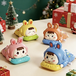 <span class=keywords><strong>Jouet</strong></span> à remonter pour bébé rampant avec oreilles de lapin, <span class=keywords><strong>jouet</strong></span> éducatif précoce pour le temps sur le ventre, compagnon de jeu pour nourrissons, cadeau pour tout-petit - Product Image 4