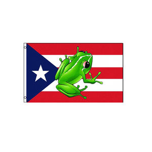 Vente en gros <span class=keywords><strong>Lot</strong></span> 3x5Ft Porto Rico 100% Polyester Boricua Drapeau Bannière Portoricaine - Product Image 2