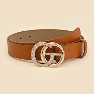 Cintura in pelle sintetica <span class=keywords><strong>di</strong></span> alta qualità da <span class=keywords><strong>donna</strong></span> 2025 Design <span class=keywords><strong>di</strong></span> <span class=keywords><strong>marca</strong></span> squisito con fibbia in metallo stile Jeans in vacchetta - Product Image 6
