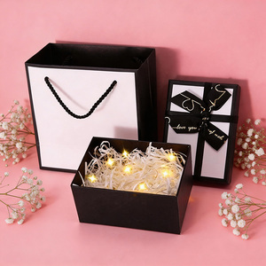 Boîte cadeau pour bijoux avec logo personnalisé, doublure en éponge pour bracelet, montre, collier, bague, boîte de présentation de luxe - Product Image 2