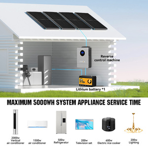 Residential Off Grid <b>Solar</b> <b>Power</b> Systems Home <b>Kit</b> 5000W 5Kw 11Kw 6.2Kw Complete Hybrid Energy System for Home <b>Solar</b> <b>Power</b> System - Product Image 1