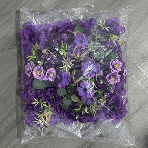 Panneau mural de fleurs séchées inspiré du jardin de Monet, hydrangea, toile de fond florale artificielle de qualité supérieure, décoration de mariage, événement romantique - Product Image 3