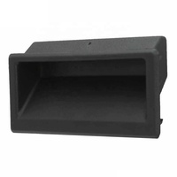 Poignée de porte encastrée noire HP-537-2 ABS, poignée de tirage encastrée, poignée cachée, insert industriel encastré, poche encastrée, plastique moderne