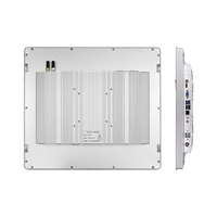 PC Panel Sentuh Tahan Air IP65 10.4 12.1 15 17 19 21.5 Inci Layar Sentuh Android / X86 / Linux Tanpa Kipas untuk Industri, Pemasangan di Dinding