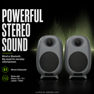 Altavoces <span class=keywords><strong>de</strong></span> Monitor <span class=keywords><strong>de</strong></span> Estudio VOXFULL con Alimentación por BT, 40W, Sistema <span class=keywords><strong>de</strong></span> Altavoces HiFi <span class=keywords><strong>para</strong></span> Computadora <span class=keywords><strong>de</strong></span> Escritorio, <span class=keywords><strong>para</strong></span> Hogar, Oficina y Estudio - Product Image 2