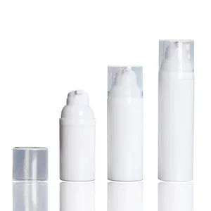 Bouteille d'émulsion à pression sous vide en plastique portable avec pompe à lotion sur emballage cosmétique de voyage Pompe sans air vide Bouteille en PP