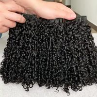 Extensiones de Cabello Humano Virgen Vietnamita Crudo de Doble Trama, Rizado Pixie, Grueso y Liso, de Proveedores de Cabello Virgen SDD
