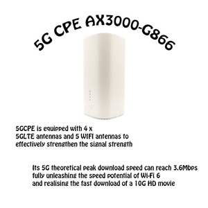 Mtk7891 ax3000 5g CPE wifi6 Router với khe cắm thẻ Sim 5g CPE LTE Router - Product Image 5