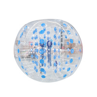 Ballon de collision gonflable personnalisé en usine, haute qualité, PVC/TPU transparent