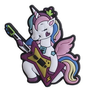 Vente en gros 2023 nouveauté PVC souple <span class=keywords><strong>licorne</strong></span> conception chaussures breloques dessin animé mignon chaussure décoration accessoires boucle Bracelets caoutchouc - Product Image 4