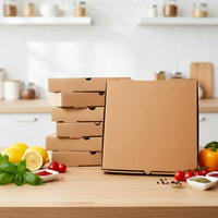 Cajas de Pizza Biodegradables, Ecológicas, Impermeables, Personalizadas, Reciclables, de Alta Gama, con Laminado Mate, Aptas para Alimentos, para Llevar, Hornear y Comida para Llevar