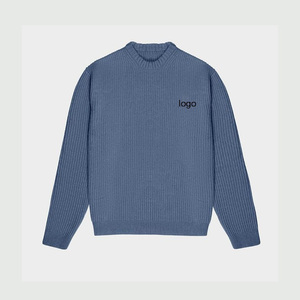 Custom LOGO Men <strong>Sweater</strong> Pullover Loose Wool Knitwear Crew Neck Long Sleeve <strong>Knit</strong> Top Knitted Designer <strong>Knit</strong> <strong>Sweater</strong> for Men - Product Image 6