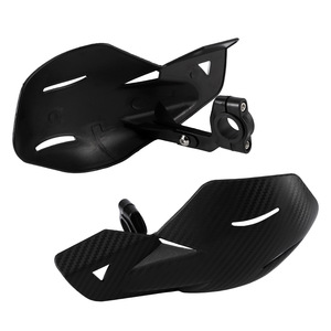 Protège-mains de moto en plastique noir, ergonomiques, légers, universels, adaptés à la protection du guidon des vélos tout-terrain - Product Image 2