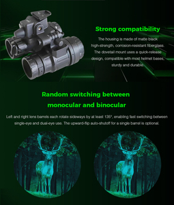 LNTV-AMB31G NVG Manual Gain Flip-Up Auto-Off Pro Mounted Multi-Purpose Binocular Night Vision Device 1X AA/CR123a LNTV-AMB31G Lo - Product Image 4