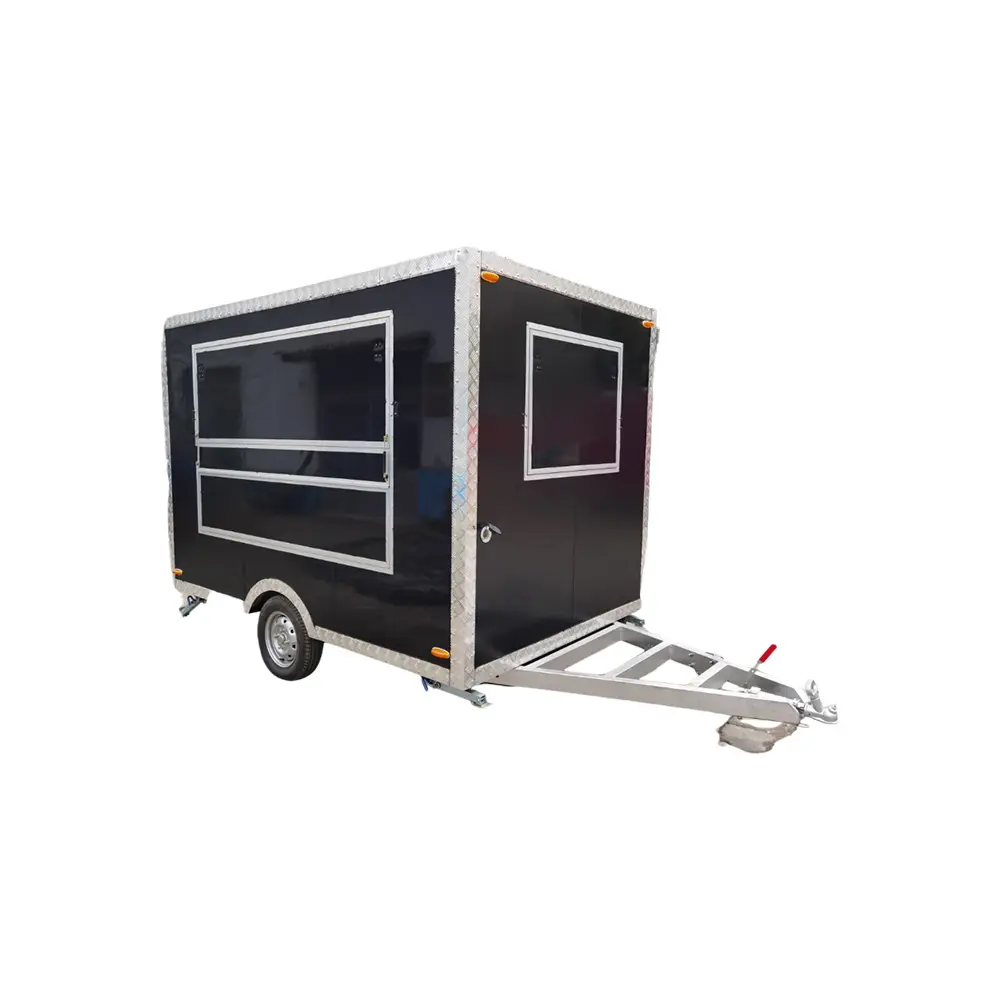 TUNE 10FT Black High Quality Mobile Ice Cream Food Truck