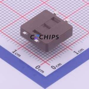 DTSM-24K-S-V-T/R Tactile Switch SMD-4P,12x12mm Switch Single Pole Single Throw Rectangle Button 1.3N Vertical Mount - Product Image 2