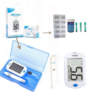 Kit de test de diabète numérique portable électrique CE MDR avec batterie amovible, dispositif de prélèvement sanguin par piqûre au doigt, bandelettes de test précises, lecteur de <span class=keywords><strong>glycémie</strong></span> - Product Image 1