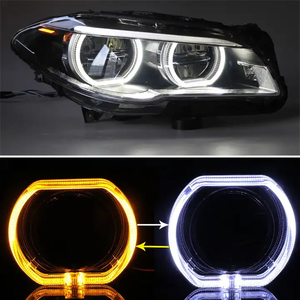 Luces LED para Coche y Moto, <span class=keywords><strong>Ojos</strong></span> de <span class=keywords><strong>Demonio</strong></span>, Luces de Circulación Diurna Coloridas, 12V, Mini Kit de Lámparas con Lente de Proyector AEHR10 - Product Image 5