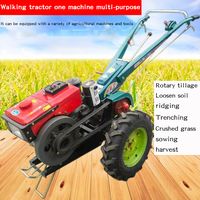 Petit tracteur marcheur, cultivateur, semoir pour maïs, arachides, blé, tracteur marcheur à moteur diesel, accessoires pour tracteur marcheur